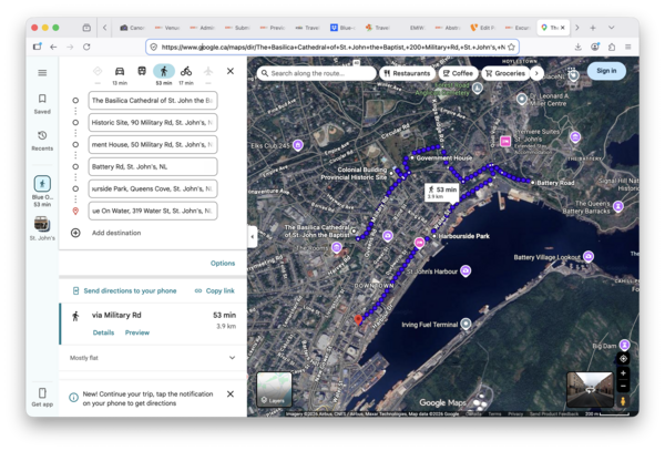 Google maps, downtown