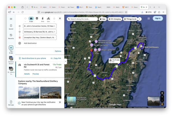 Google Maps, Nfld. Distillery