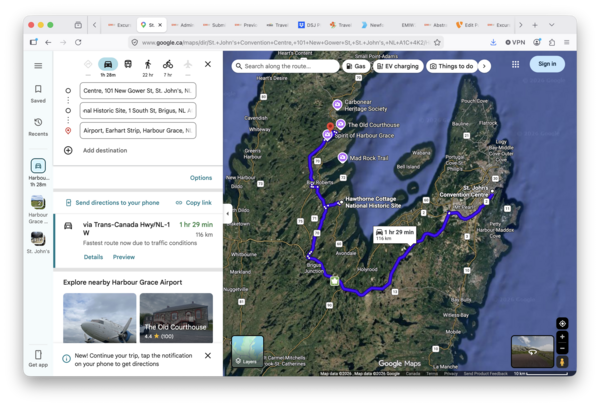 Google Maps, Harbour Grace