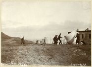 Guglielmo Marconi and his assistants launch kite-supported aerial, Signal Hill, St. John's, by James Vey