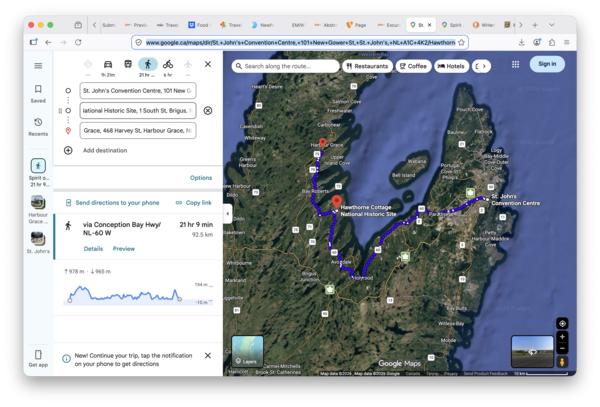 Google maps, Harbour Grace